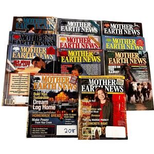 Mother Earth News Magazine 1988 1989, 2002, 2005 Vintage Homestead Hippie